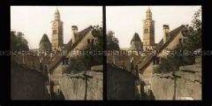 Blick von der Luisentreppe zum Münster St. Nikolaus, Überlingen