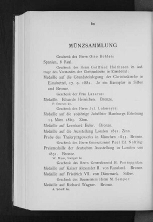 Münzsammlung