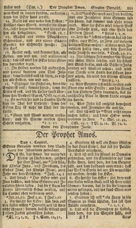 Der Prophet Amos
