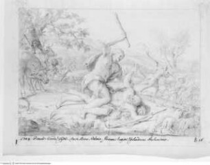 Concorso Accademico 1704, Seconda Classe: Romulus und Remus überfallen und töten Räuber, terzo premio