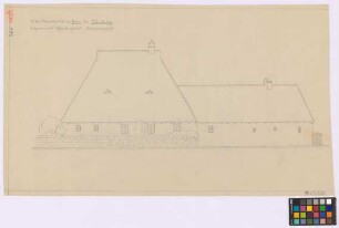 Thon (Nürnberg): Altes Bauernhaus genannt Schwedenhaus (erbaut um 1600). - Haupthaus (Seiten-Ansicht). - Nebengebäude (Seiten-Ansicht)