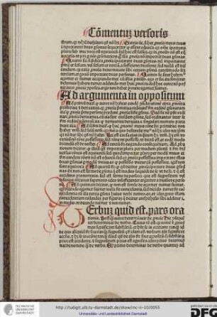Postquam autor determinavit de pronomine hic consequenter determinat de verbo