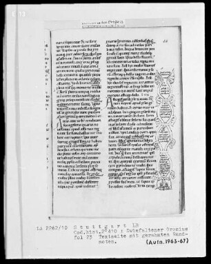 Orosius, Historiarum libri septem adversos paganos — Gerahmte Randnoten, Folio 23recto