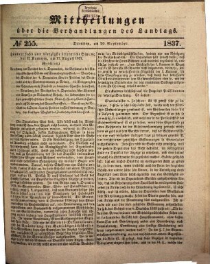 Mittheilungen über die Verhandlungen des Landtags im Königreiche Sachsen. 1836/37, Bd. 5