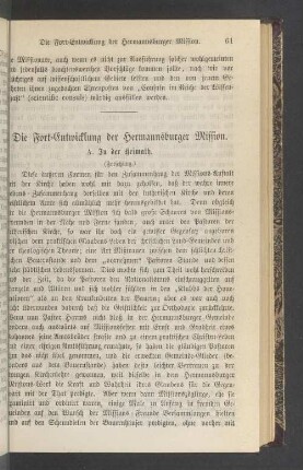 Die Fort-Entwicklung der Hermannsburger Mission