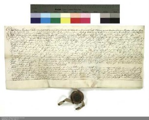 Revers Johann Friedrich Fabers bezüglich der Belehnung mit Gütern bei Praunheim und Eschersheim durch Adalbert [von Schleifras], Abt von Fulda