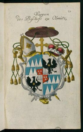 70, Wappen des Bischofs zu Olmütz