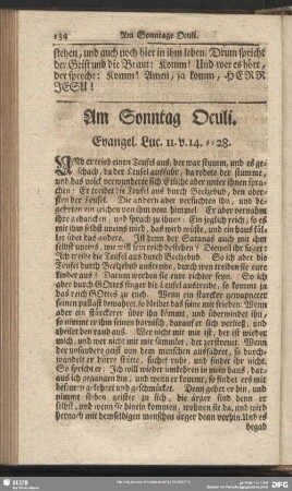 Am Sonntag Oculi. Evangel. Luc. 11. v. 14-28