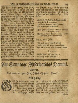 Am Sonntage Misericordias Domini
