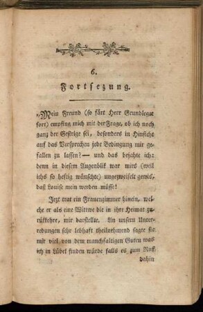 6. Fortsezung.