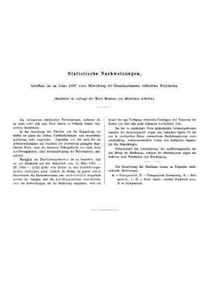 LI.1901: Statistische Nachweisungen, betreffend die im Jahre 1897 unter Mitwirkung der Staatsbaubeamten vollendeten Hochbauten