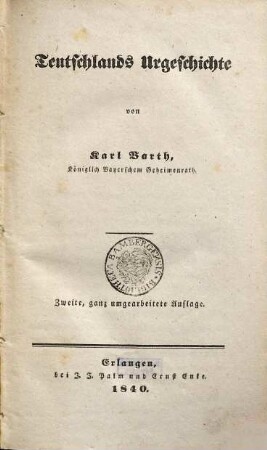 Teutschlands Urgeschichte, [1]