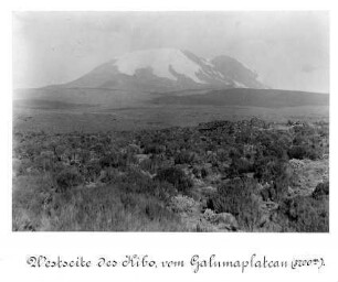 Westseite des Kibo, vom Galumaplateau (3700 m)