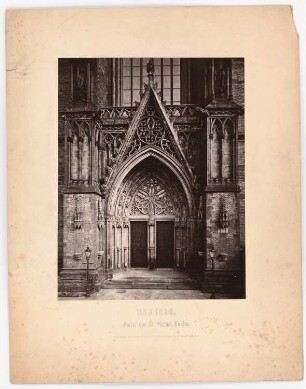 Portal der Nikolai-Kirche, Hamburg: Ansicht des Westportals
