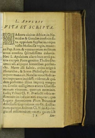 L. Apuleii Vita Et Scripta.