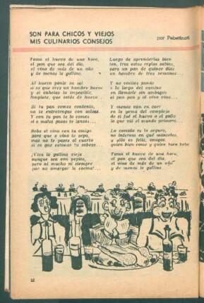 Son para chicos y viejos mis culinarios consejos