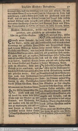 Kirchen-Andachten, welche auf den Gottesdienst gerichtet, und andächtig zu gebrauchen sind