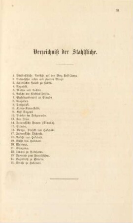Verzeichniß der Stahlstiche