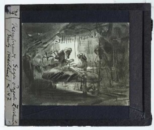 Rembrandt (Umkreis), Isaak segnet Jakob (Zeichnung HdG 984) (New York Frick 1913.3.26)