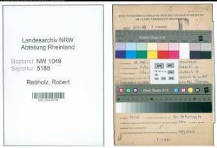 Entnazifizierung Robert Rebholz , geb. 30.03.1915 ()