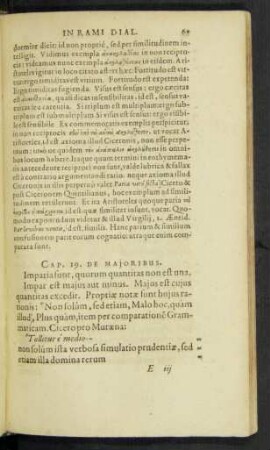 Cap. 19. De Maioribus.