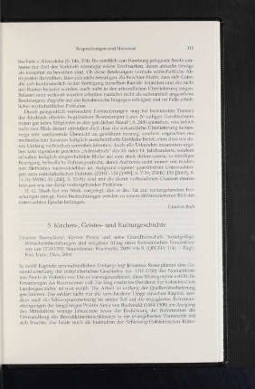 5. Kirchen-, Geistes- und Kulturgeschichte
