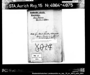 Die Dispensierung des Schmiedegesellen Harm Alberts Schmidt in Westermarsch von der Wanderpflicht