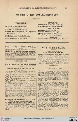 III-IV Supplément a la gazette des beaux-arts
