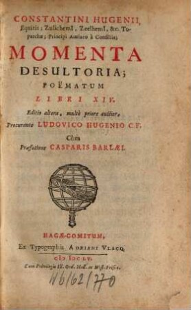 Momenta desultoria Poematum XIV Libri