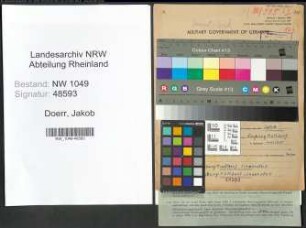 Entnazifizierung Jakob Doerr , geb. 24.10.1892 (Buchhalter)