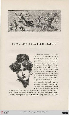 3. Pér. 5.1891: Exposition de la lithographie