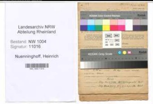 Entnazifizierung Heinrich Nuenninghoff , geb. 27.12.1903 (Lokfuehrer)