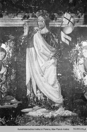 Christusszenen : Auferstehung Christi mit zwei Engeln