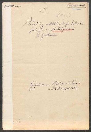 Konferenzaufsatz Neckargartach (Stadtkreis Heilbronn) OA Heilbronn II