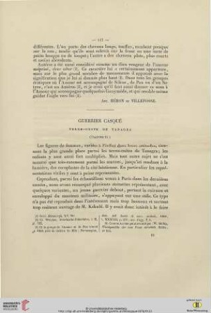 Guerrier casqué: terre-cuite de Tanagra