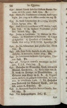 642 Jo. Jac. Scheuchzer... - 1177 Historia Christi...
