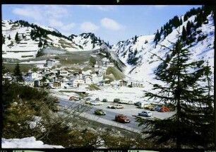 Stuben: Blick von der Arlbergstraße Stuben auf Flexenstraße