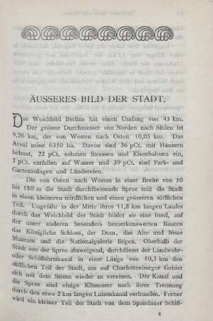 Äusseres Bild der Stadt