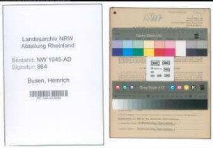 Entnazifizierung Heinrich Busen , geb. 24.12.1905 (Beamter)