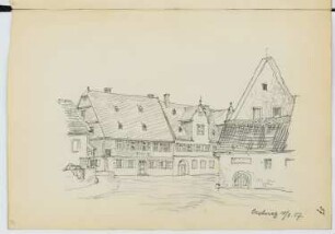 Oestrich: Perspektivische Ansicht (aus: Skizzen- und Fotoalbum 23)