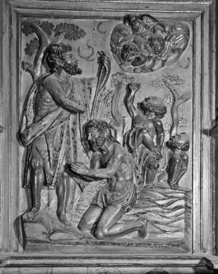Kleiner Altar in der Taufkapelle: Taufe Christi