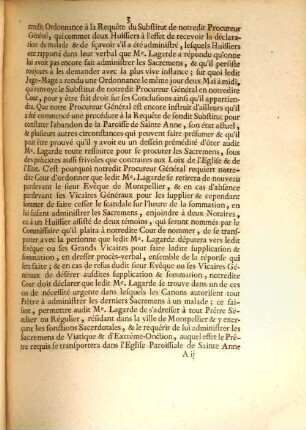 Arrest De La Cour De Parlement : Extrait Des Registres Du Parlement. Du 5. Mai 1756.
