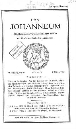11. Jahrgang, Heft 44