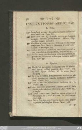 Institutiones Medicinae.