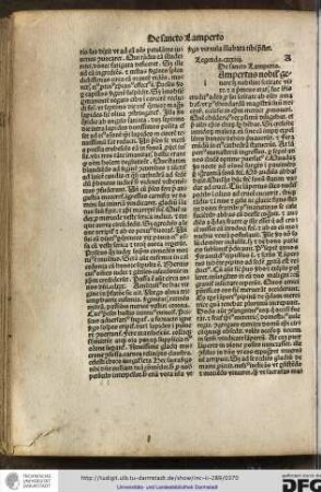 Lampertus nobilis genere scilicet nobilior sanctitate vite...