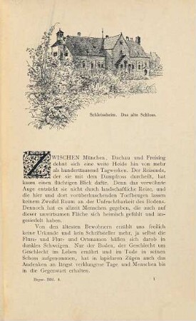 Schleissheim : eine geschichtliche Federzeichnung aus der bayerischen Hochebene