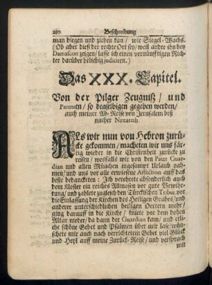 Das XXX. Capitel.