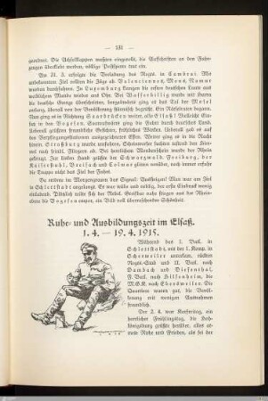 Ruhe- und Ausbildungszeit im Elsaß