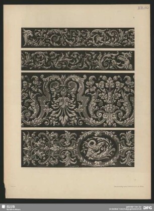 Decorations-Motive zum allgemeinen Gebrauch. Bordüren mit Arabesken