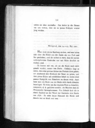 Wiligrad, den 24.-25. Mai 1901
